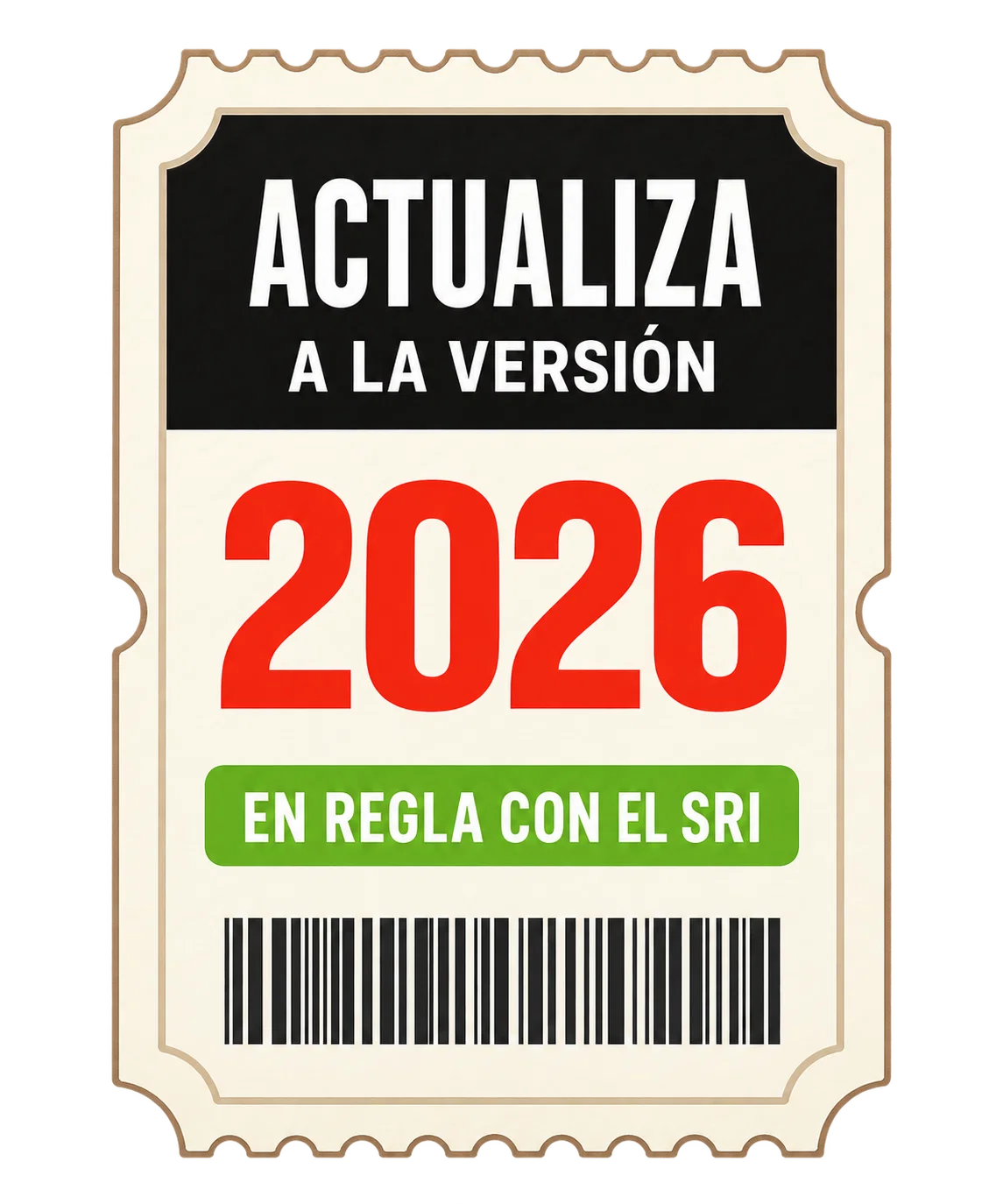 Actualiza a la versión 2026